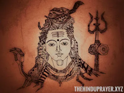 अद्वैत वेदांत दर्शन के प्रतीक, भगवान शिव योग मुद्रा में बैठे हुए