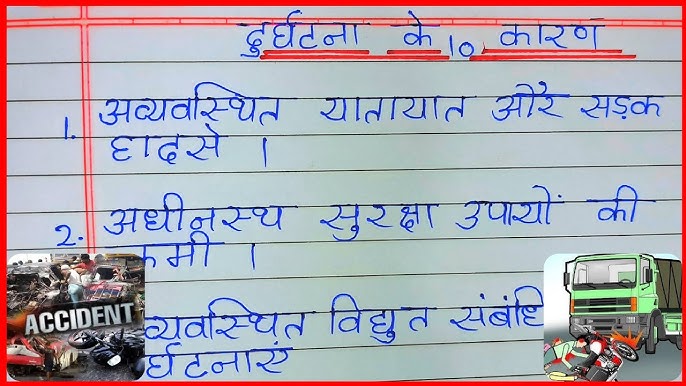 दुर्घटना के विभिन्न प्रकार: हिंदी में स्पष्टीकरण