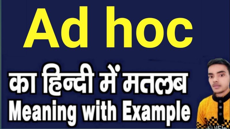 ad hoc meaning in hindi - Hình 5