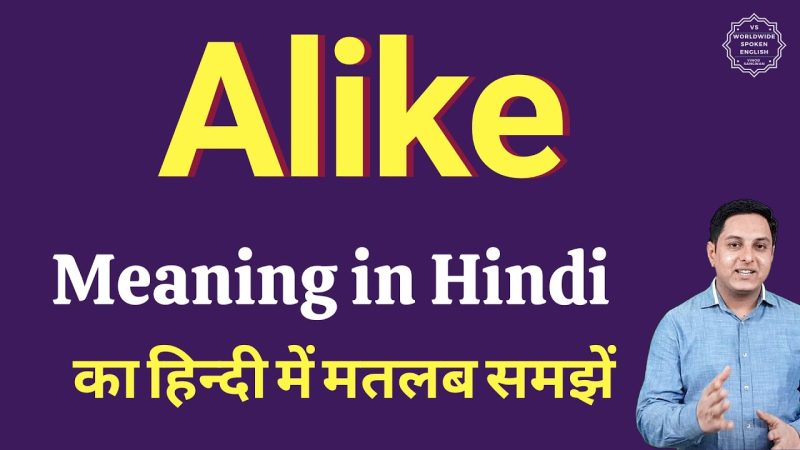 alike meaning in hindi - Hình 1