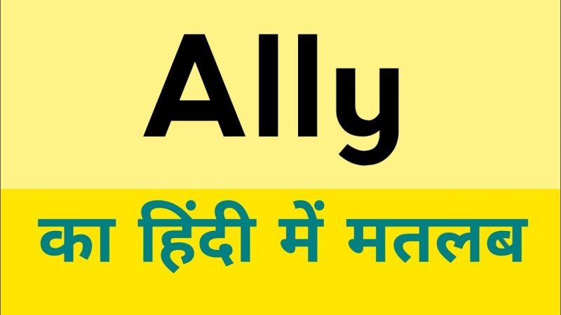 ally का अर्थ क्या है?