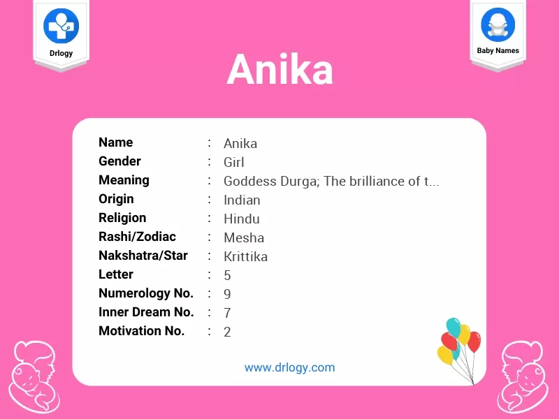 anika name meaning in hindi - Hình 2