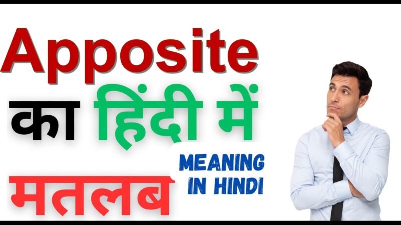 apposite meaning in hindi - Hình 4