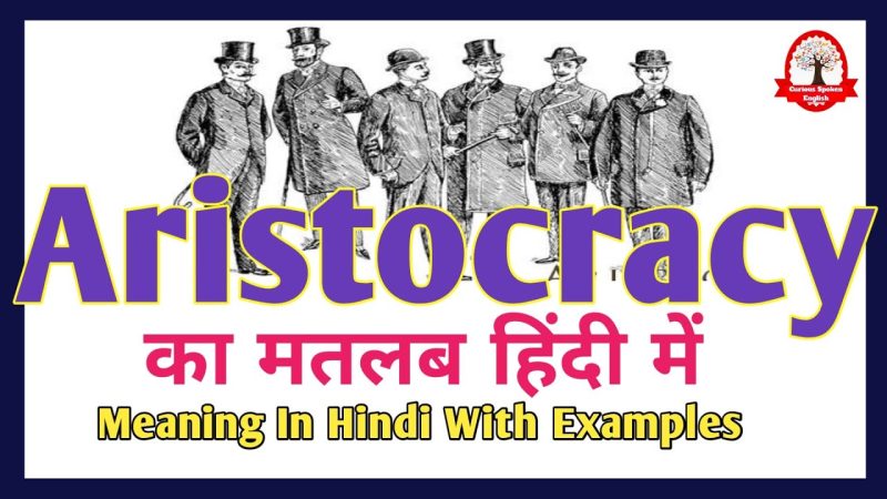 aristocracy meaning in hindi - Hình 2