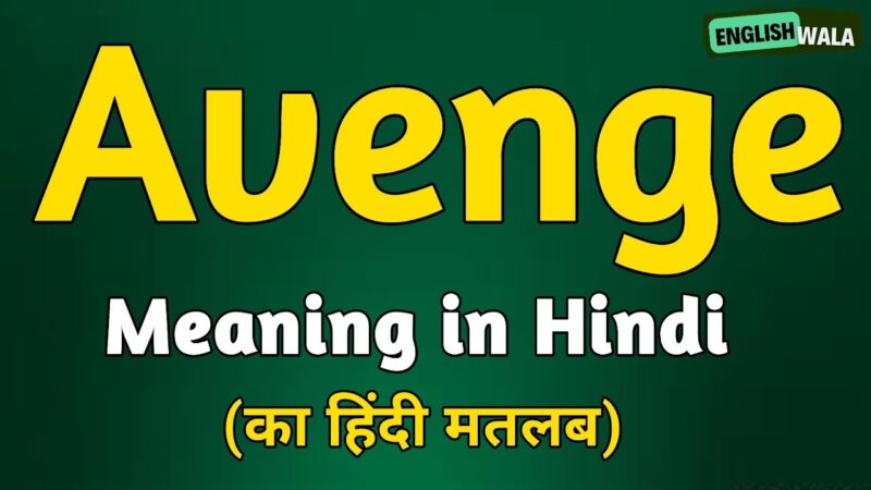 avenge meaning in hindi - Hình 2