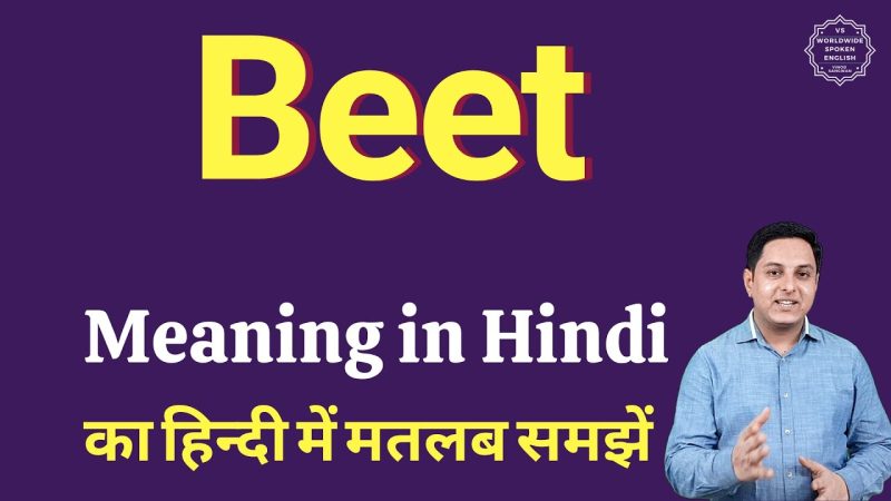 beet meaning in hindi - Hình 1