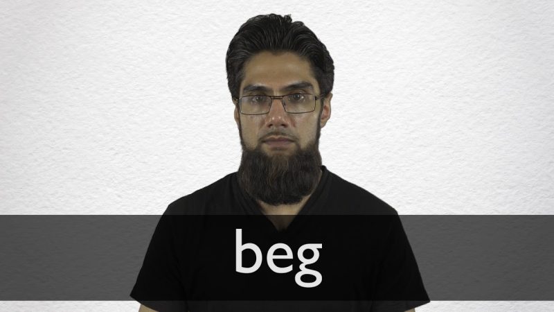 Beg शब्द का विभिन्न संदर्भों में अर्थ और प्रयोग