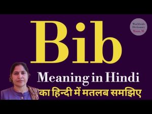 bib meaning in hindi 1