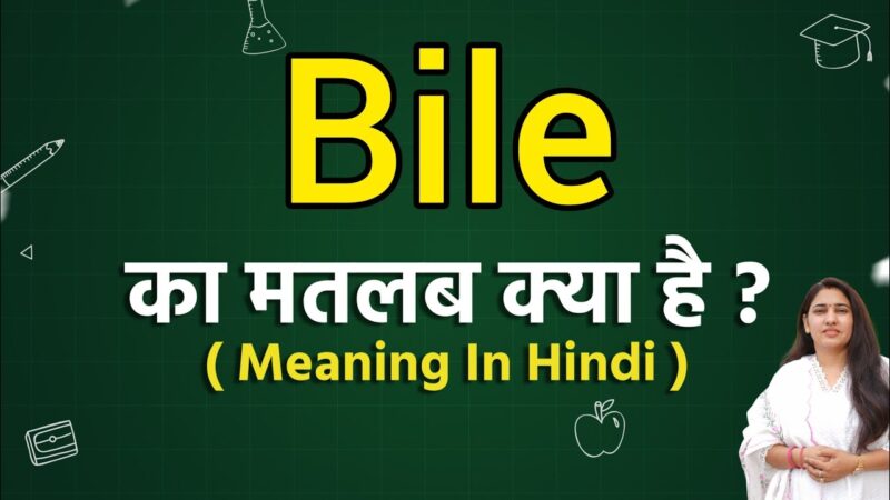 bile meaning in hindi - Hình 4