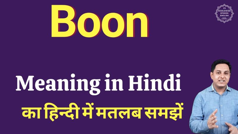 boon meaning in hindi 1