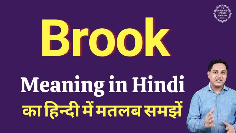brook meaning in hindi - Hình 1