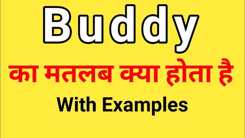 buddies meaning in hindi - Hình 4