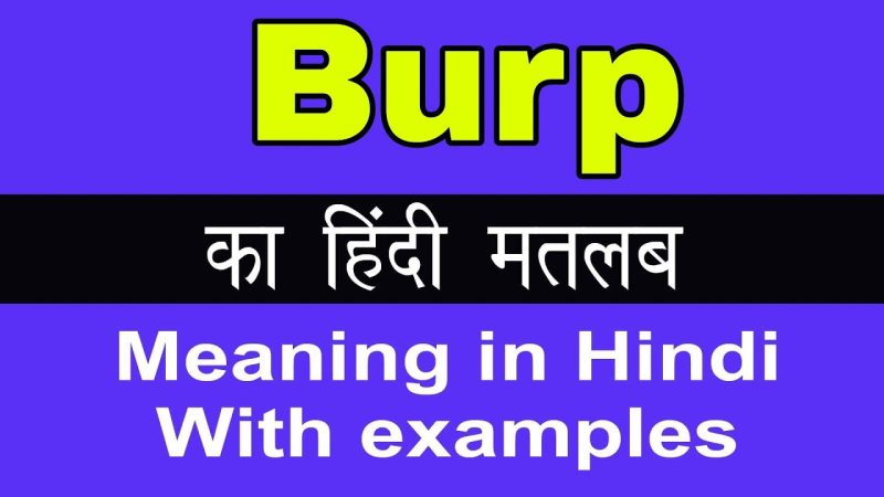 burp meaning in hindi 1