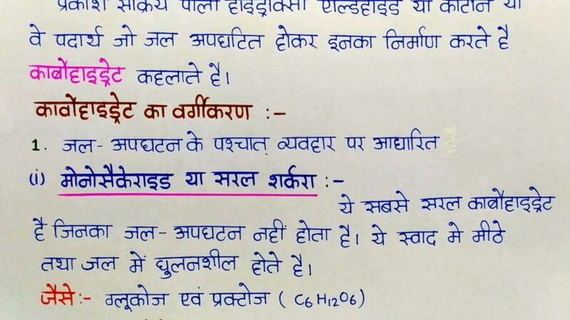 carbohydrates meaning in hindi - Hình 3