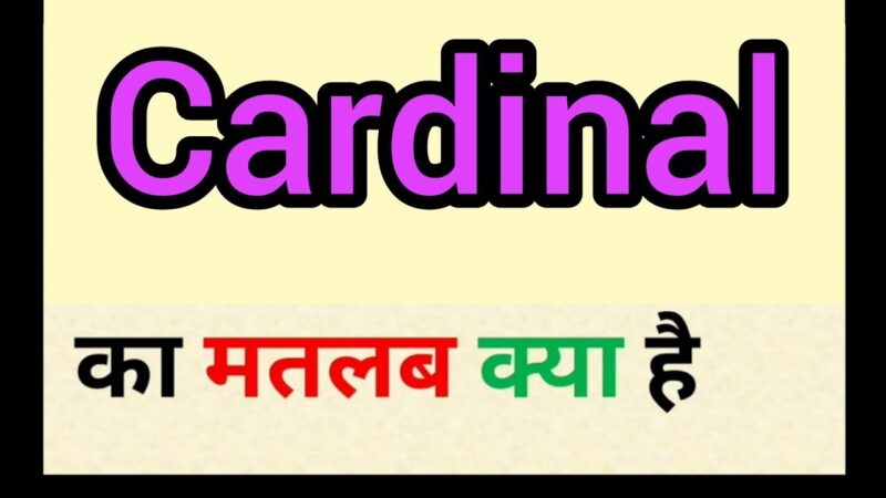 cardinal meaning in hindi - Hình 2