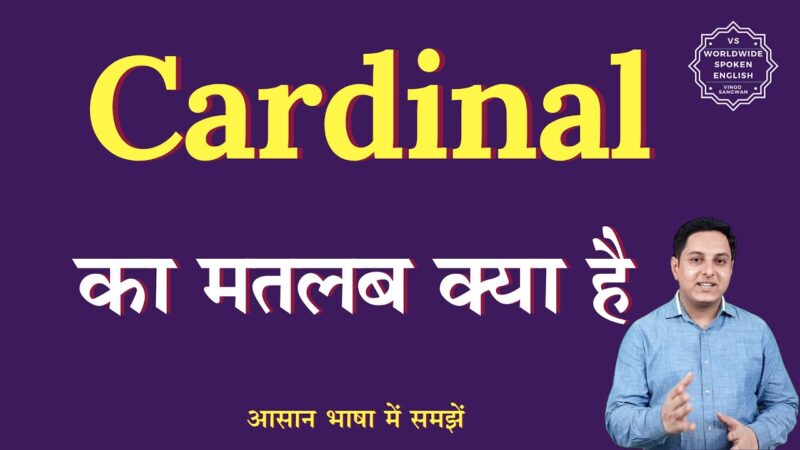 cardinal meaning in hindi - Hình 1