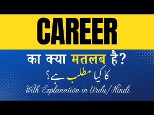 career meaning in hindi 1