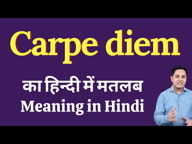 carpediem meaning in hindi instagram 1