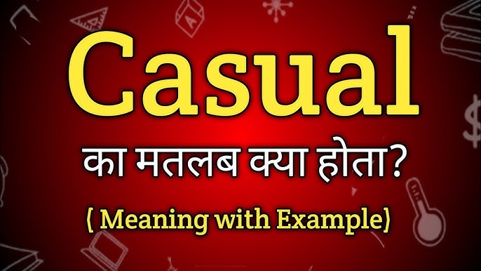 'कैजुअल' कपड़ों के हिंदी नाम और स्टाइल (Hindi names and styles of 'Casual' clothes)  यहां विभिन्न प्रकार के कैजुअल कपड़ों के हिंदी नाम और उनके स्टाइल के बारे में जानकारी दी जाएगी, जो हिंदी भाषी लोगों के लिए उपयोगी होगी।