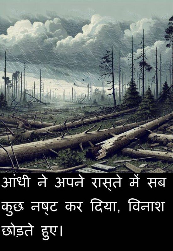 वाक्यों में विनाशकारी का प्रयोग कैसे करें?