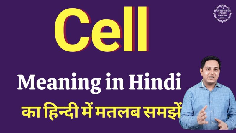 cell meaning in hindi - Hình 1