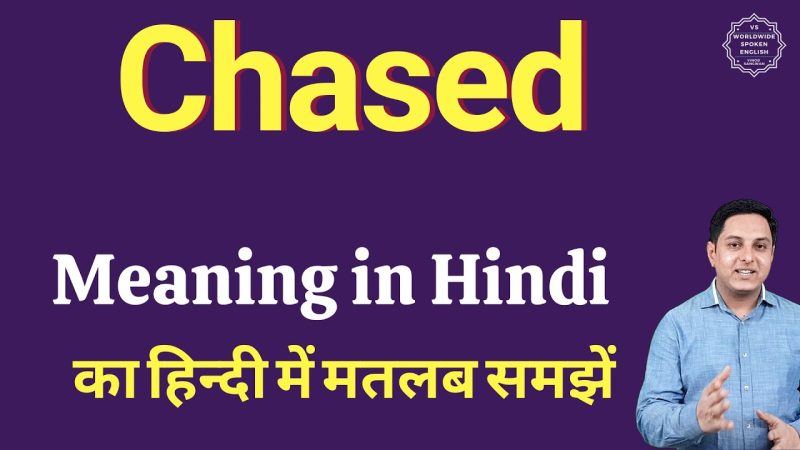 `chased` का उपयोग: वाक्य और संदर्भ
