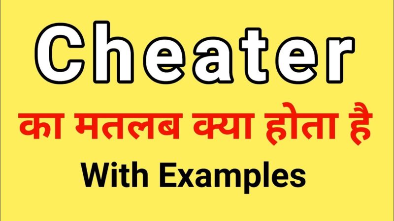 cheater meaning in hindi - Hình 1