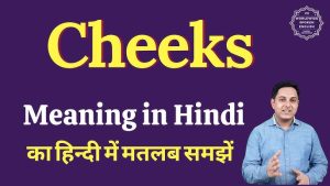 cheek meaning in hindi 1