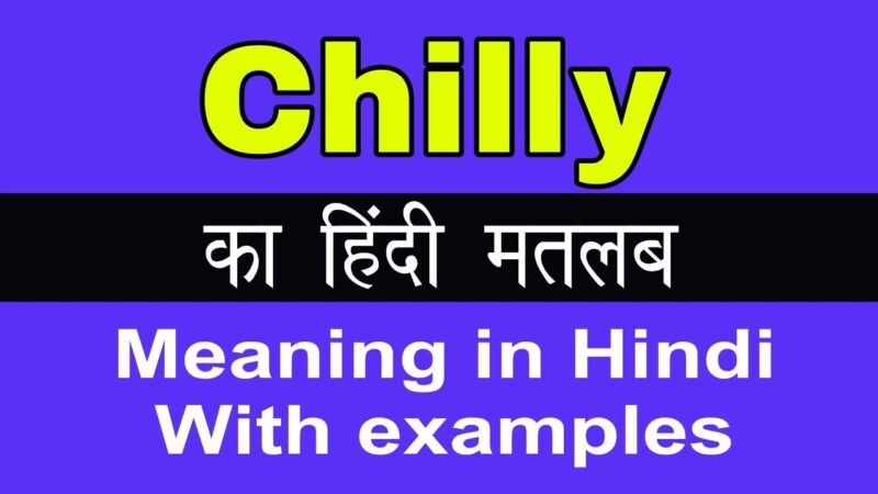 chilly meaning in hindi - Hình 5