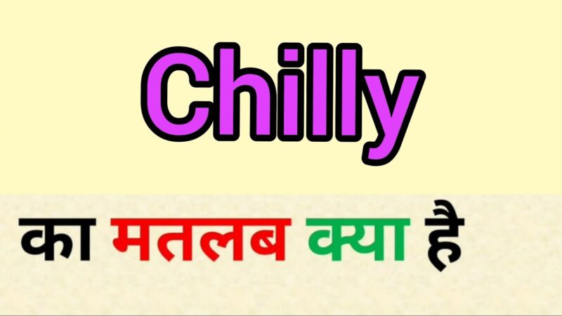 chilly meaning in hindi - Hình 1