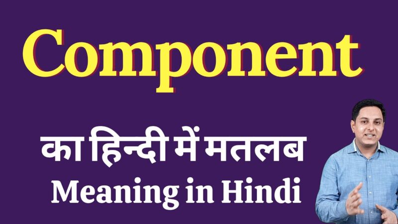 component meaning in hindi - Hình 1