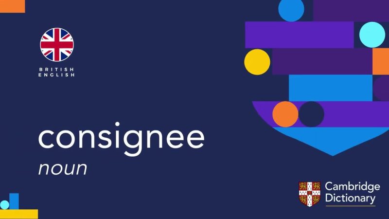 consignee meaning in hindi 1