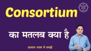 consortium meaning in hindi