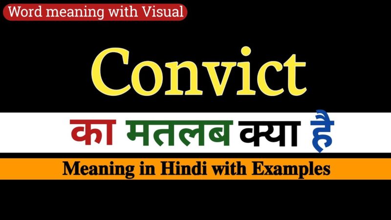 convict meaning in hindi - Hình 3