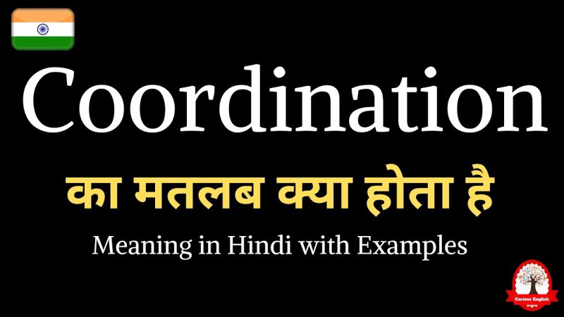coordination meaning in hindi - Hình 4
