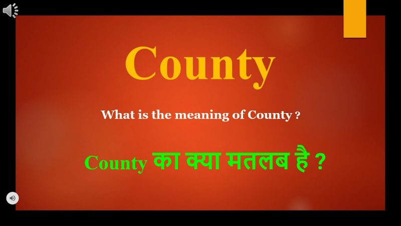 county meaning in hindi - Hình 2