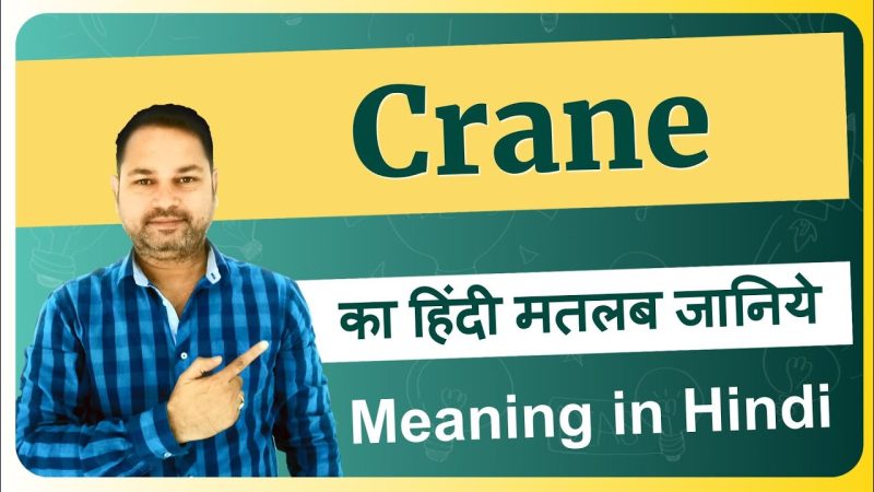 निर्माण में क्रेन का अर्थ और महत्व (Nirmaan mein crane ka arth aur mahatva)