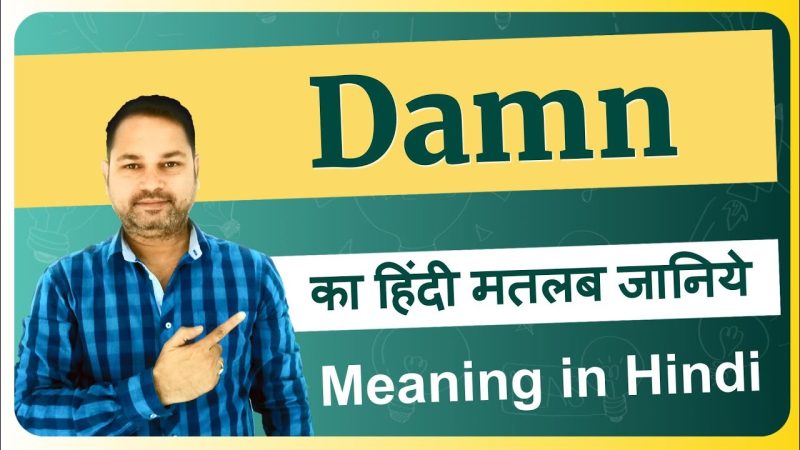 Damn शब्द का उपयोग कब और कैसे करें: हिंदी में उदाहरण (When and how to use the word Damn: Examples in Hindi)