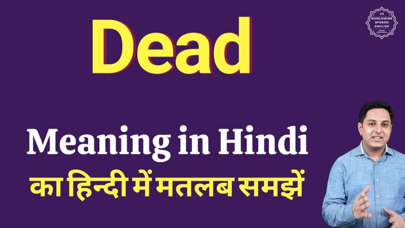 dead meaning in hindi - Hình 1