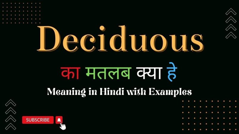 deciduous meaning in hindi 1