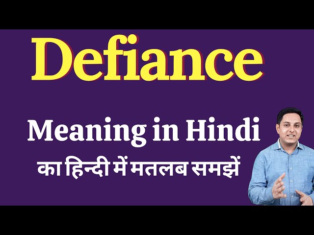defiance meaning in hindi - Hình 2