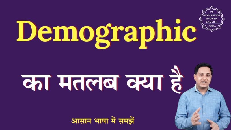 demographic meaning in hindi - Hình 1