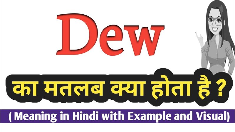 dew meaning in hindi - Hình 5