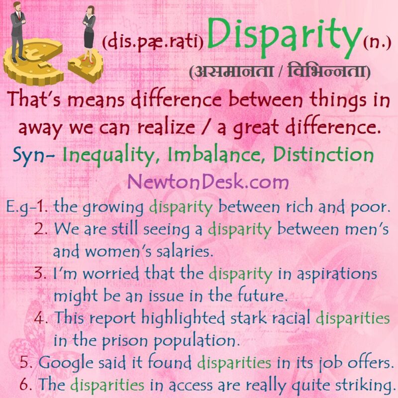 disparity meaning in hindi - Hình 2