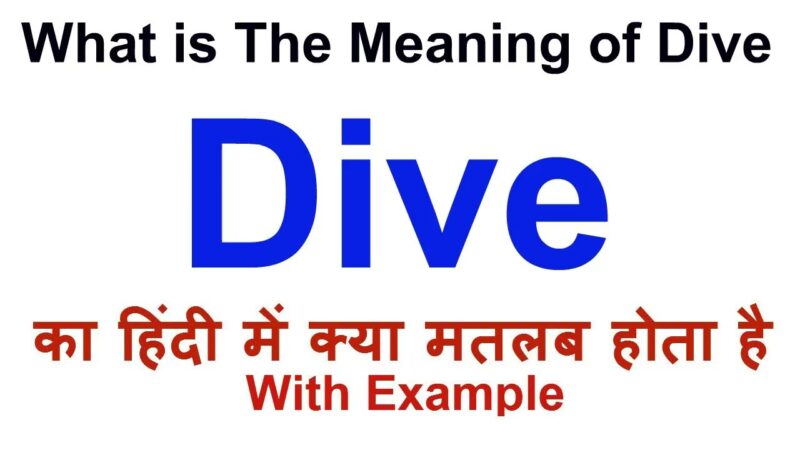 dive meaning in hindi - Hình 4