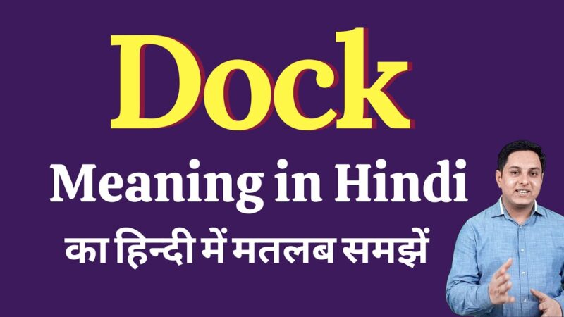 dock meaning in hindi - Hình 1