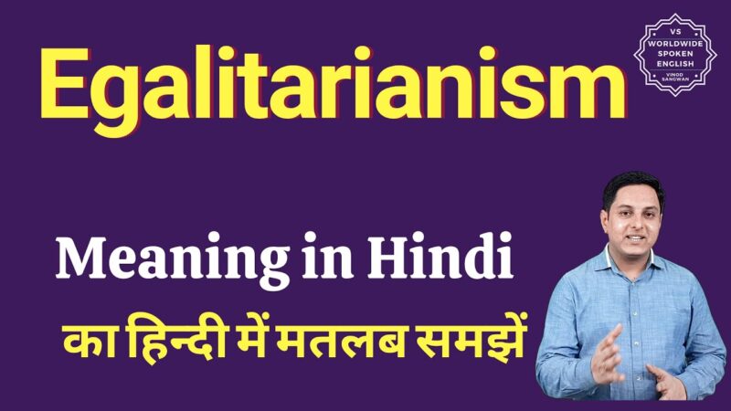 egalitarian meaning in hindi - Hình 1