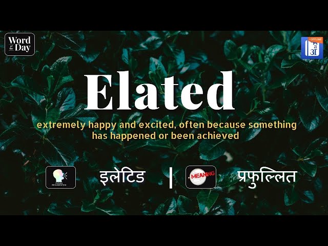 elated meaning in hindi - Hình 2