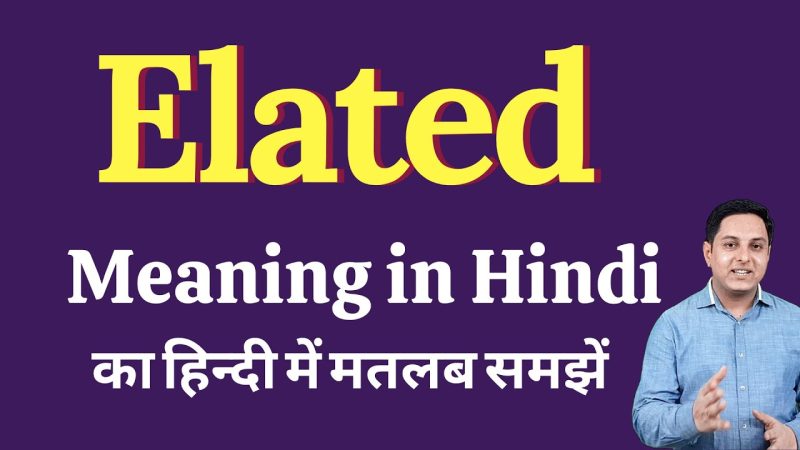 elated meaning in hindi - Hình 1