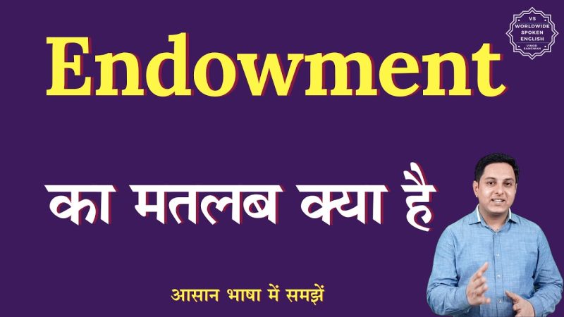 endowment meaning in hindi - Hình 1